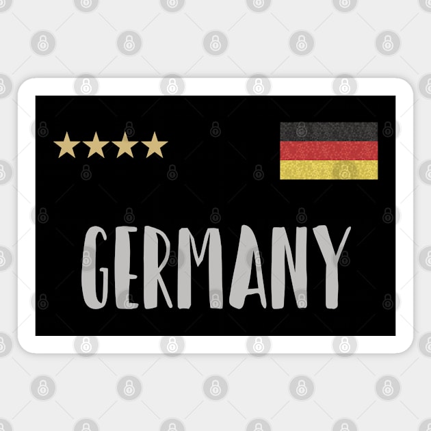 Germany Soccer Football Fan Shirt Flag Magnet by Sal71